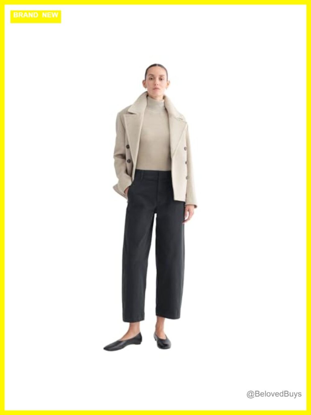 GOTS Organic Cotton Stretch Twill Tapered Ankle Chino Trouser